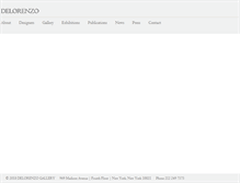 Tablet Screenshot of delorenzogallery.com